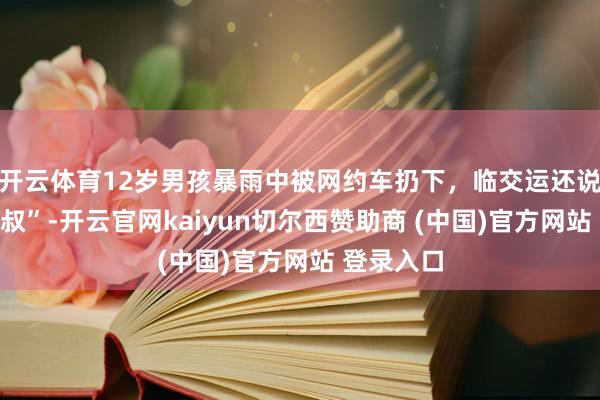 开云体育12岁男孩暴雨中被网约车扔下，临交运还说“谢谢叔叔”-开云官网kaiyun切尔西赞助商 (中国)官方网站 登录入口