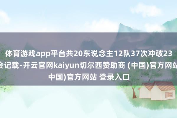 体育游戏app平台共20东说念主12队37次冲破23项省中运会记载-开云官网kaiyun切尔西赞助商 (中国)官方网站 登录入口