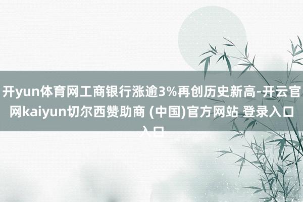 开yun体育网工商银行涨逾3%再创历史新高-开云官网kaiyun切尔西赞助商 (中国)官方网站 登录入口
