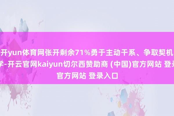 开yun体育网张开剩余71%勇于主动干系、争取契机的同学-开云官网kaiyun切尔西赞助商 (中国)官方网站 登录入口