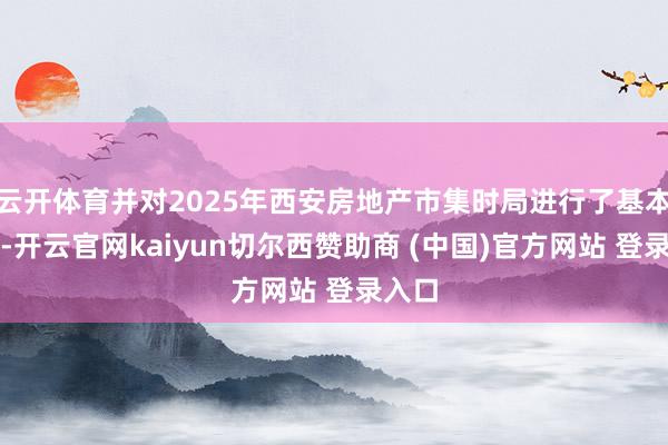 云开体育并对2025年西安房地产市集时局进行了基本预判-开云官网kaiyun切尔西赞助商 (中国)官方网站 登录入口