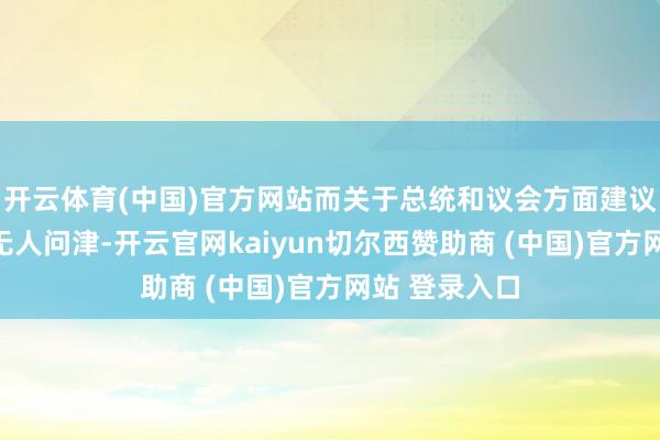 开云体育(中国)官方网站而关于总统和议会方面建议的思法通盘无人问津-开云官网kaiyun切尔西赞助商 (中国)官方网站 登录入口