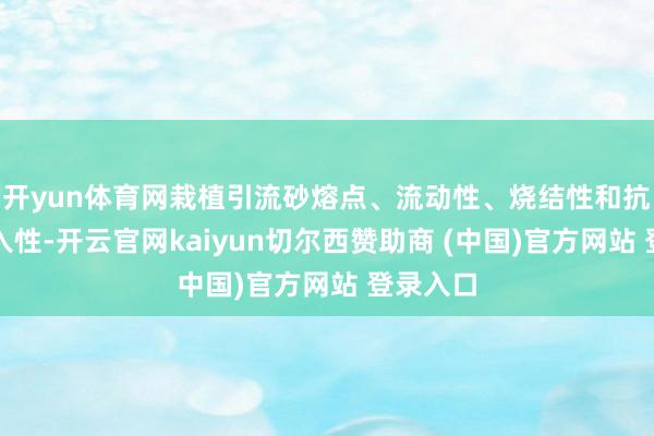 开yun体育网栽植引流砂熔点、流动性、烧结性和抗钢液渗入性-开云官网kaiyun切尔西赞助商 (中国)官方网站 登录入口
